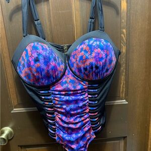 Vibrant Floral One-Piece Swimsuit